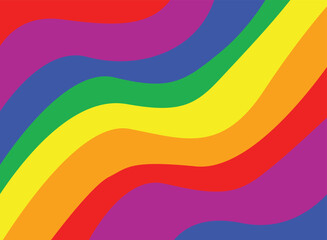 Rainbow background . LGBT flag. Pride.Diversity. Fabric Colorful.