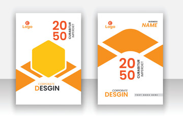 Elegant corporate business book cover in a4.