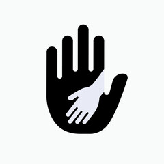 Charity Icon. Sharing, Donation Symbol.    