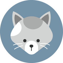 Flat Animal Cat