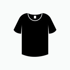 Naklejka premium Clothes Icon. Casual Wear, T Shirt Symbol - Vector. 