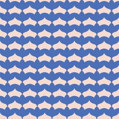 Simple abstract texture in retro style. Vintage monochrome seamless pattern. Vector background with simple repeated shapes