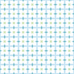 Vintage geometrical pattern. Abstract floral texture. Seamless  ornament made with grid of flowers. Retro background