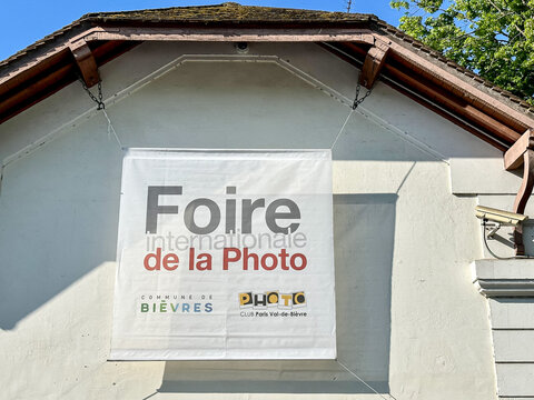 Bievres, FRANCE - June 4, 2023: Foire internationale de la Photo Bièvres in Bievres, France.