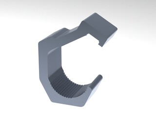 Aluminum Pipe Holder 3D model
