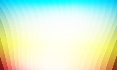 Colorful illustration of waves lines  with stars