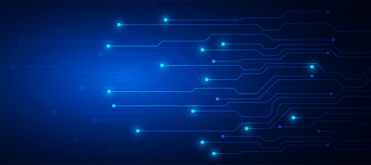 Obraz premium technology background with hi-tech digital data