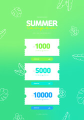 discount coupon for summer event 