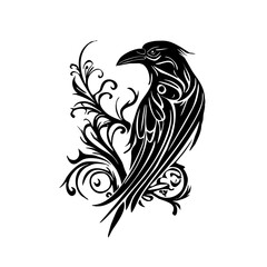 Raven Gothic hand drawn low points.