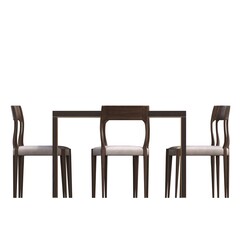 diner table isolated on white background, 3D illustration, cg render