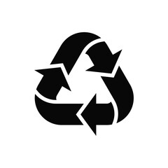 Recycle icon vector design trendy