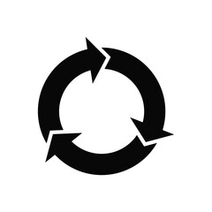 Recycle icon vector design trendy
