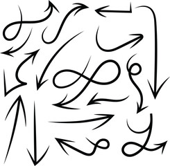 Hand Drawn Arrow Set