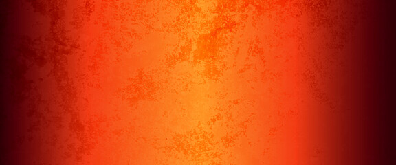 White orange background with black gold center and old distressed vintage grunge texture design with in elegant vintage website or banner layout with orange grunge border and light center.