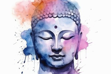 Fototapeta na wymiar 仏陀の顔,Generative AI AI画像