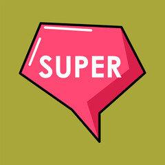 Special cute colorful speech bubbles