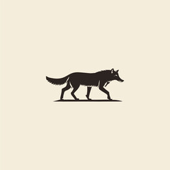 Wolf logo design vector illustration