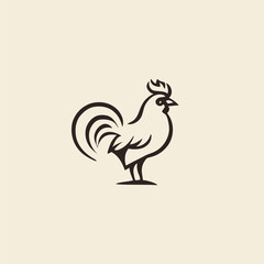 Rooster logo design vector illustration