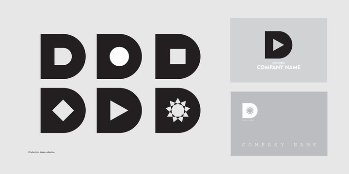 A collection of modern minimalist letter C symbol logo designs