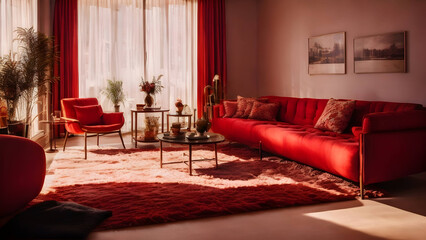 A beautifully furnished living room.