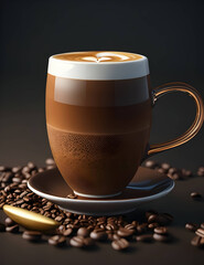 Maxed Out Cappuccino: A Coffee Lover's Delight, generative AI
