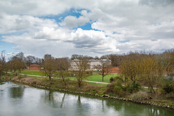 Fototapeta na wymiar ingolstadt_, bayern, germany, beautiful view on a spring day