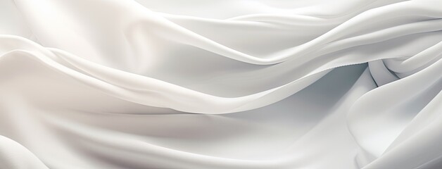 Obraz premium Soft satin fabric with folds making waves to use as a background. Generative AI