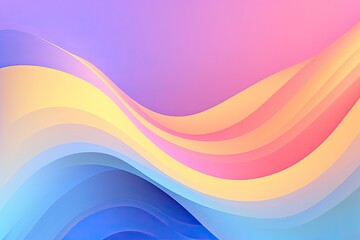 Fototapeta premium Abstract rainbow wave background. Generative AI