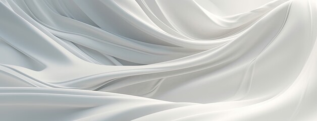 Soft satin fabric with folds making waves to use as a background. Generative AI