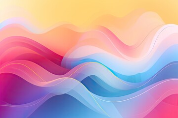 Abstract rainbow wave background. Generative AI