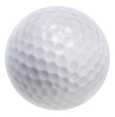 Golf ball sports equipment on white With work path.