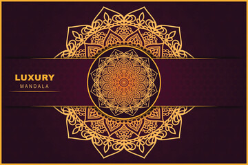 Luxury vector symbol ornamental mandala background premium geometric colorful pattern design template.