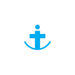 Sea Anchor Tool Solid Icon