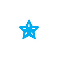 Obraz premium Animal Sea Star Solid Icon