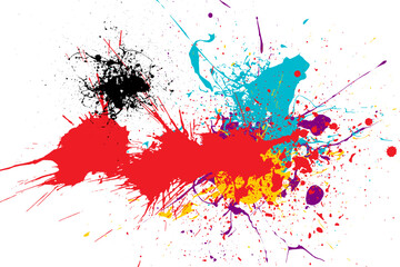 Colorful Splatter Background