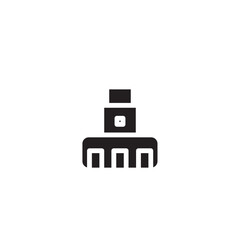 Obraz premium Building Ferry San Solid Icon
