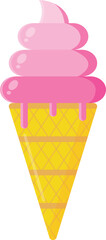 ice cream cone vector image