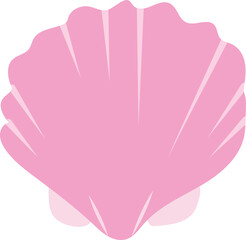 pink sea shell  Vector image or clipart