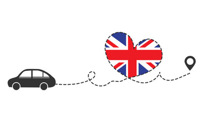 Car travel by Great Britain. I love to travel - 609889298