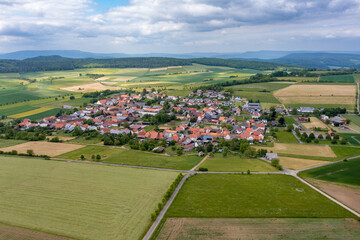 Fototapeta na wymiar The village of Grandenborn in North Hesse