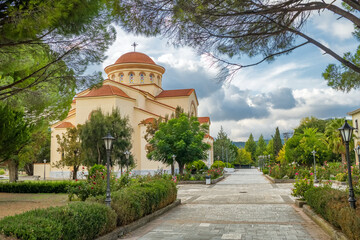 Monastery of Agios Gerasimos on Kefalonia island, Greece