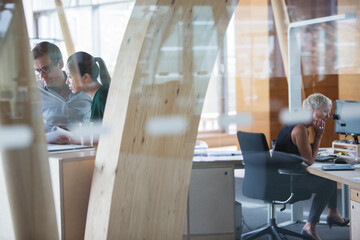 Fototapeta premium Business people working in office