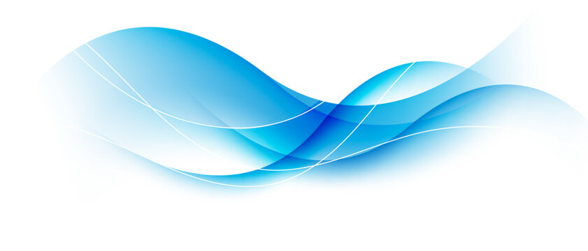 abstract blue wave background modern vector illustration © HNKz