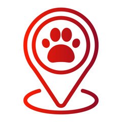 pet shop gradient icon