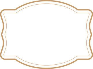 Vintage label frames, decorative vintage borders, logo design frame.