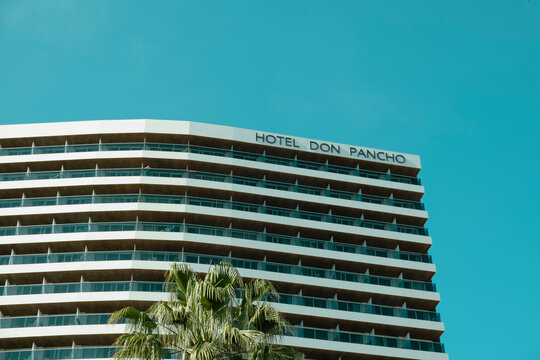 Benidorm, Spain - May 01, 2023: Hotel Don Pancho in Benidorm resort, Alicante province, Valencian Community, Spain