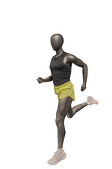 Running female mannequin