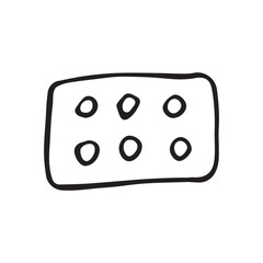 pills. doodle art. in black and white and red. on a white background. icons. easy drawing. the medicine.