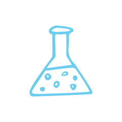 Chemical test tube. Glass tube. the flask. A glass container. A vial of poison. The jar icon. vector drawing. The silhouette of a chemical test tube. Laboratory test tube. The flask icon. the bottle.