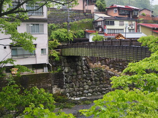 雨の木曽福島